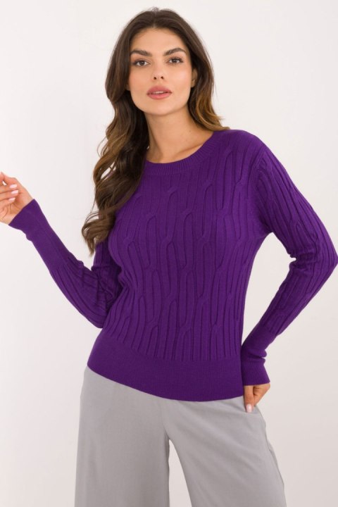 Sweter Damski Model AT-SW-2338-2.61 Dark Violet - AT AT