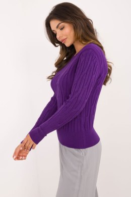 Sweter Damski Model AT-SW-2338-2.61 Dark Violet - AT AT