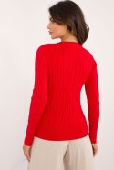 Sweter Damski Model AT-SW-2338-2.61 Red - AT AT