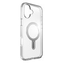 Speck Presidio Perfect-Clear ClickLock & MagSafe - Etui iPhone 16 Plus (Clear / Chrome Finish / Serene Silver)