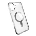 Speck Presidio Perfect-Clear ClickLock & MagSafe - Etui iPhone 16 Plus (Clear / Chrome Finish / Serene Silver)