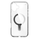 Speck Presidio Perfect-Clear ClickLock & MagSafe - Etui iPhone 16 Plus (Clear / Chrome Finish / Serene Silver)