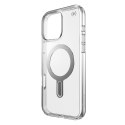 Speck Presidio Perfect-Clear ClickLock & MagSafe - Etui iPhone 16 Pro Max (Clear / Chrome Finish / Serene Silver)