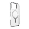 Speck Presidio Perfect-Clear Grip ClickLock & MagSafe - Etui iPhone 16 Pro (Clear / Chrome Finish / Serene Silver)