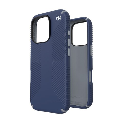 Speck Presidio2 Grip - Etui iPhone 16 Pro (Coastal Blue / Dust Grey / White)