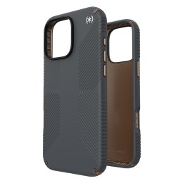 Speck Presidio2 Grip - Etui iPhone 16 Pro Max (Charcoal Grey / Cool Bronze / White)