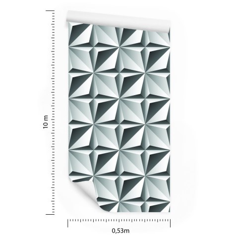 Tapeta Optyczna 3D, Figury Geometryczne, Do Salonu