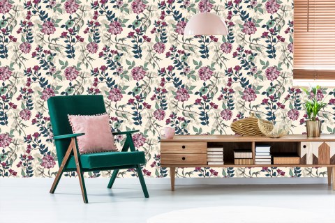 Tapeta Romantyczne Kwiaty