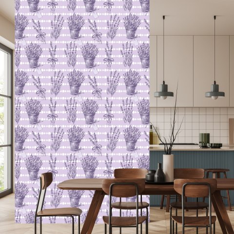 Tapeta Retro Lawenda