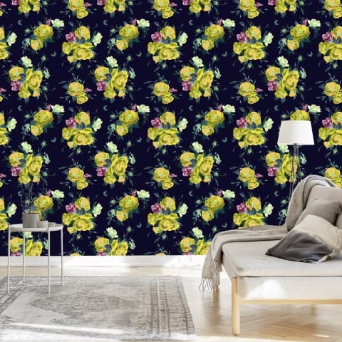 Tapeta Róże Frezje