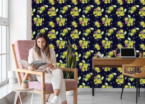 Tapeta Róże Frezje