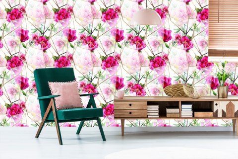 Tapeta Róże W Nowoczesnej Kompozycji