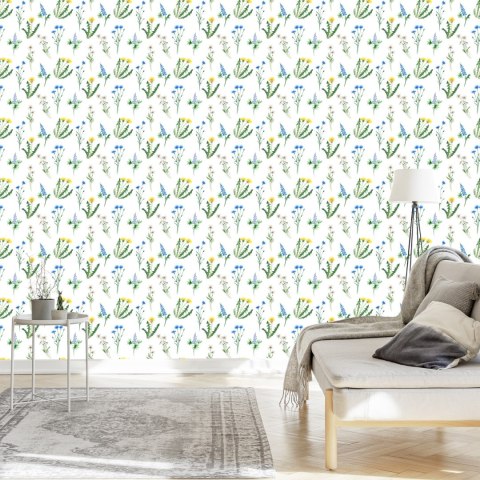 Tapeta Stokrotka Z Polnymi Kwiatami