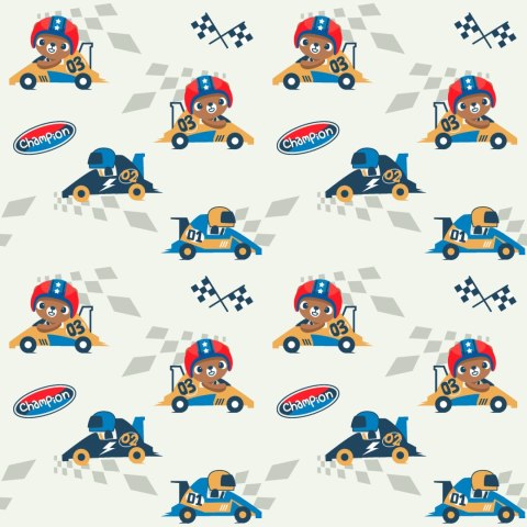 Tapeta Wyścigówki I Misie