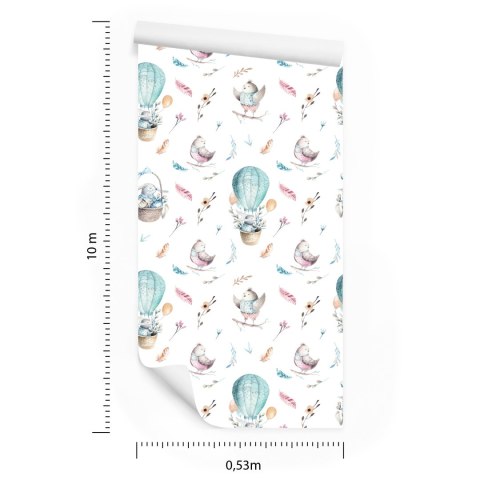 Tapeta Balony I Ptaki Na Niebie