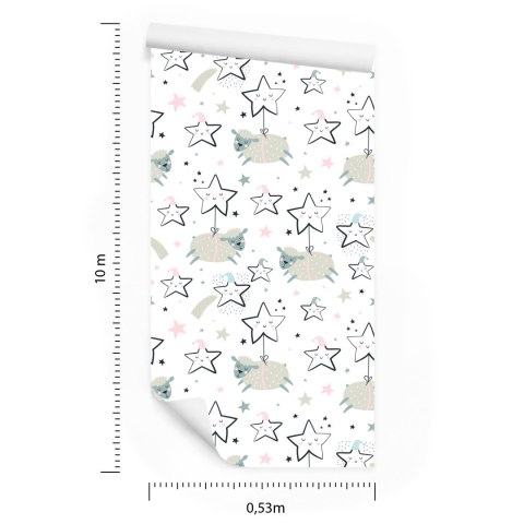 Tapeta Owce Wśród Gwiazd