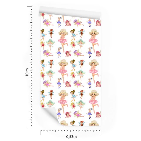 Tapeta Ścienna, Bajkowa, Wróżki, Dla Dziewczynek