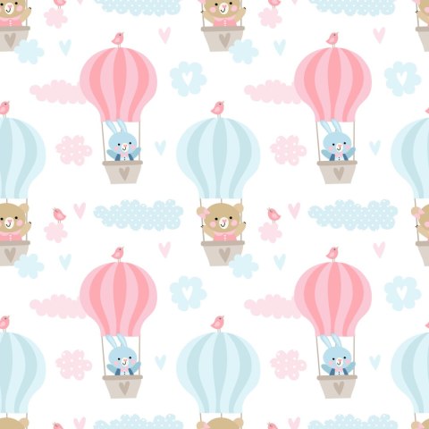 Tapeta Zwierzęta W Balonach