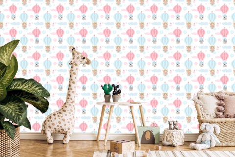 Tapeta Zwierzęta W Balonach