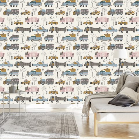 Tapeta Auta, Drzewa, Zwierzęta, Do Pokoju Dziecka