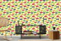 Tapeta Dla Dzieci - Kolorowe Samochody W Stylu Retro