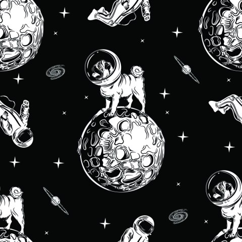 Tapeta Psy W Kosmosie