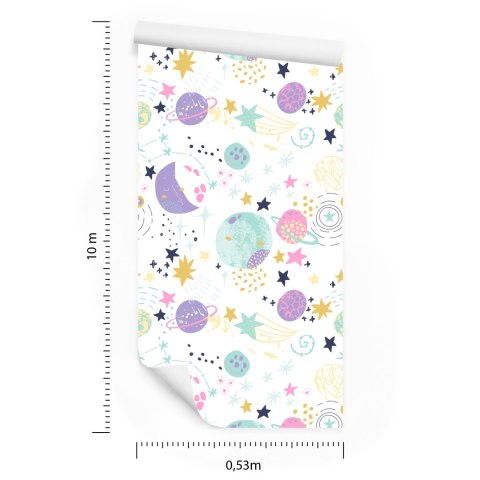 Tapeta Spadające Gwiazdy I Planety