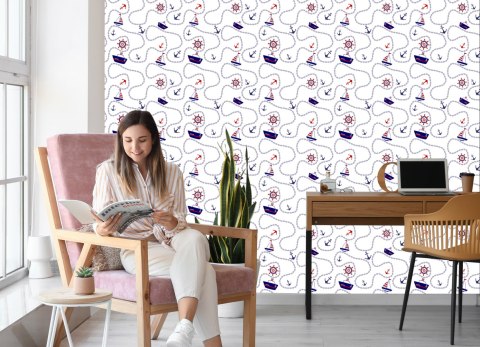 Tapeta Statki, Kotwice I Żaglówki