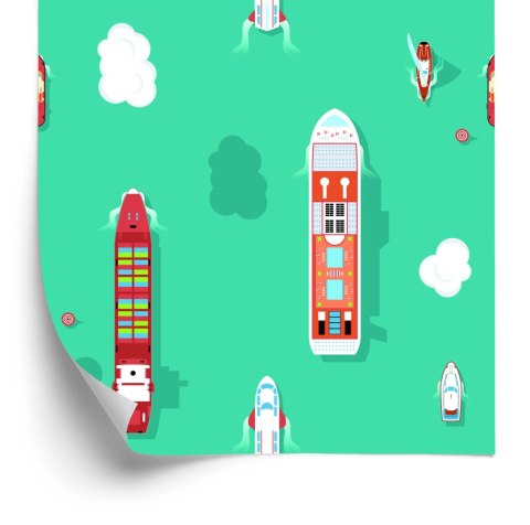 Tapeta Statki Z Lotu Ptaka