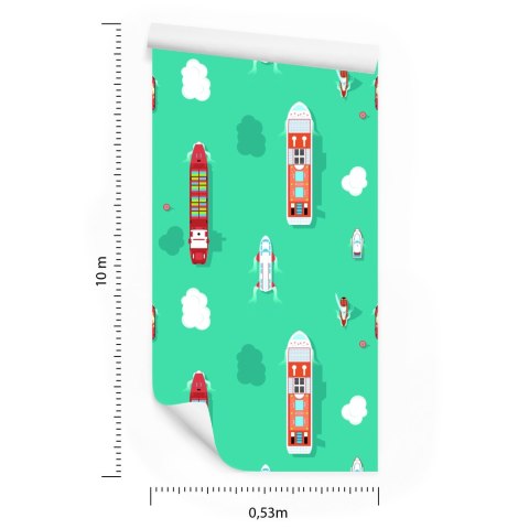 Tapeta Statki Z Lotu Ptaka