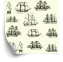 Tapeta Szkice Zabytkowych Statków
