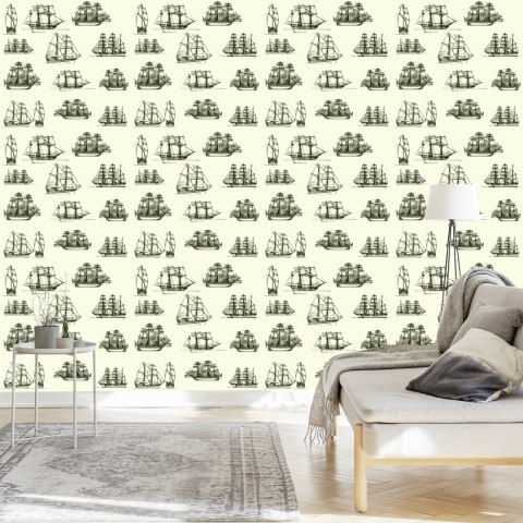 Tapeta Szkice Zabytkowych Statków