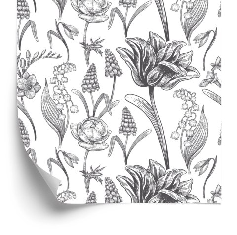 Tapeta Tulipany Z Kwiatami Polnymi