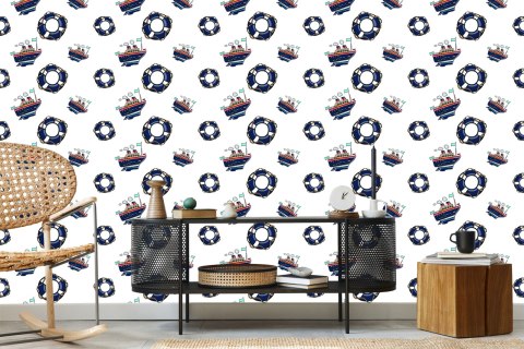 Tapeta W Statki Pojazdy Maszyny Pokój Dziecięcy