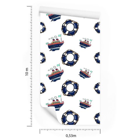 Tapeta W Statki Pojazdy Maszyny Pokój Dziecięcy