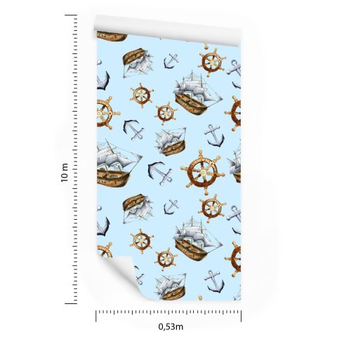 Tapeta Żaglowce, Kotwice I Ster