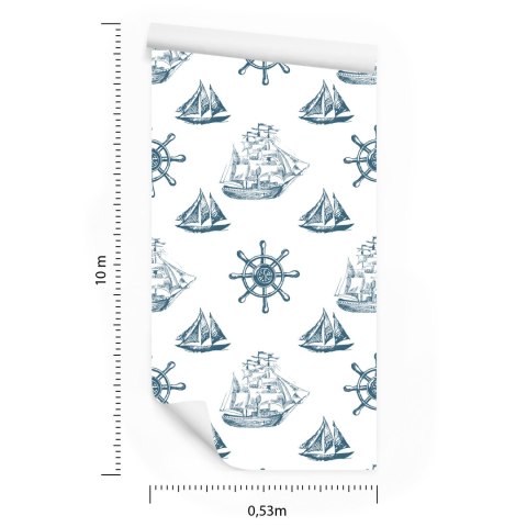 Tapeta Żaglowce W Stylu Vintage