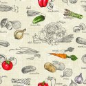 Tapeta Bukiet Warzywny Vintage