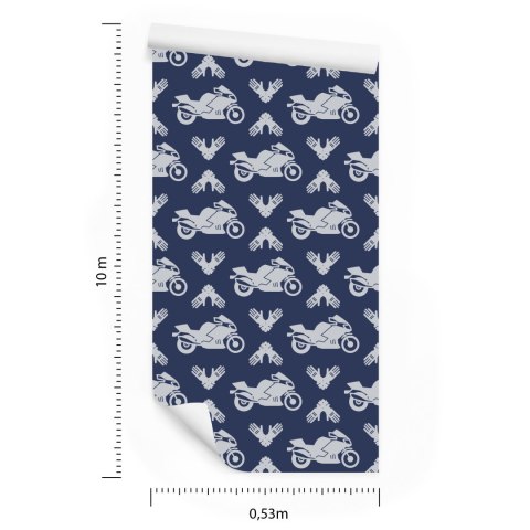 Tapeta Motocykle Z Nowoczesnymi Ornamentami