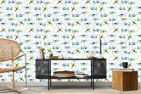 Tapeta Samoloty Jak Z Kreskówki