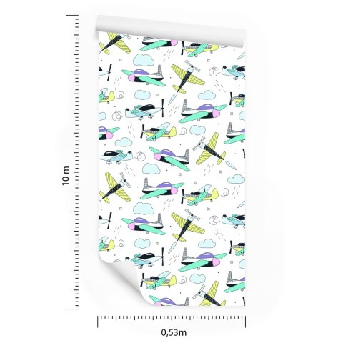 Tapeta Samoloty Jak Z Kreskówki