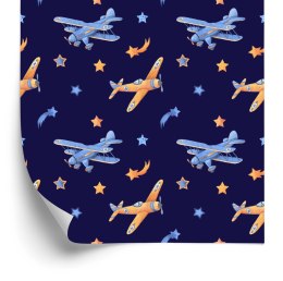 Tapeta Samoloty Retro Z Gwiazdkami