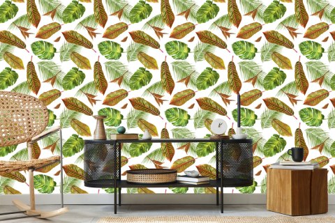 Tapeta Tropikalne Liście Palmy