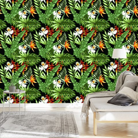 Tapeta Tropikalne Liście