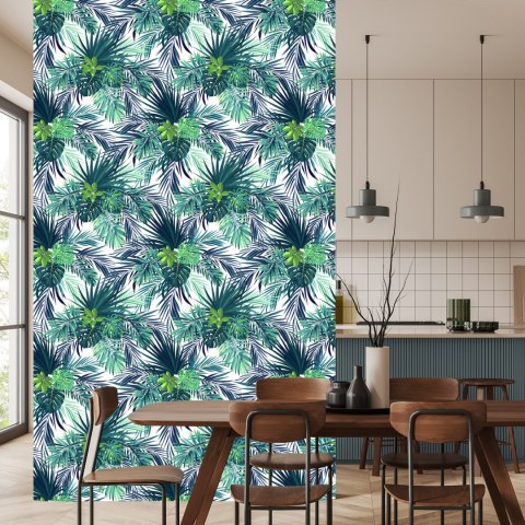 Tapeta Ciemne Liście Egzotyczne