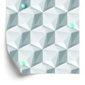Tapeta Geometryczny Motyw - Efekt 3D