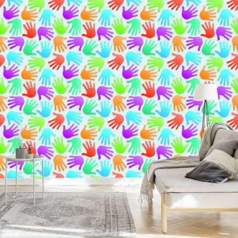 Tapeta Nowoczesna Kolorowy Wzór Do Pokoju Dziecka