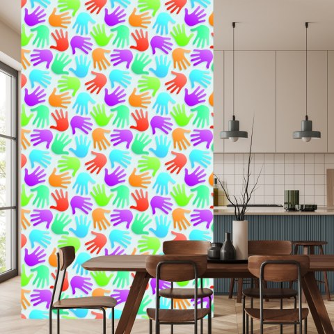 Tapeta Nowoczesna Kolorowy Wzór Do Pokoju Dziecka