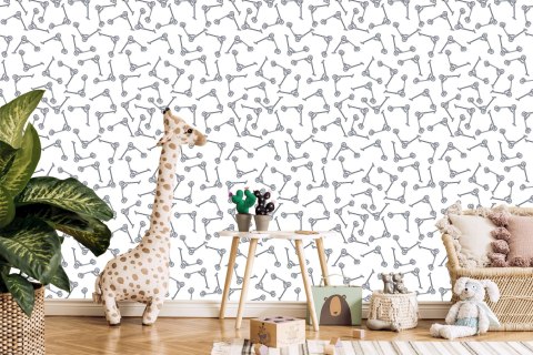 Tapeta Czarno-Białe Hulajnogi