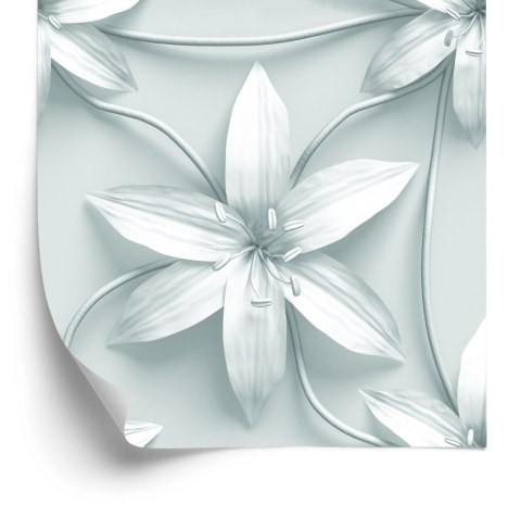 Tapeta Czarno-Białe Lilie